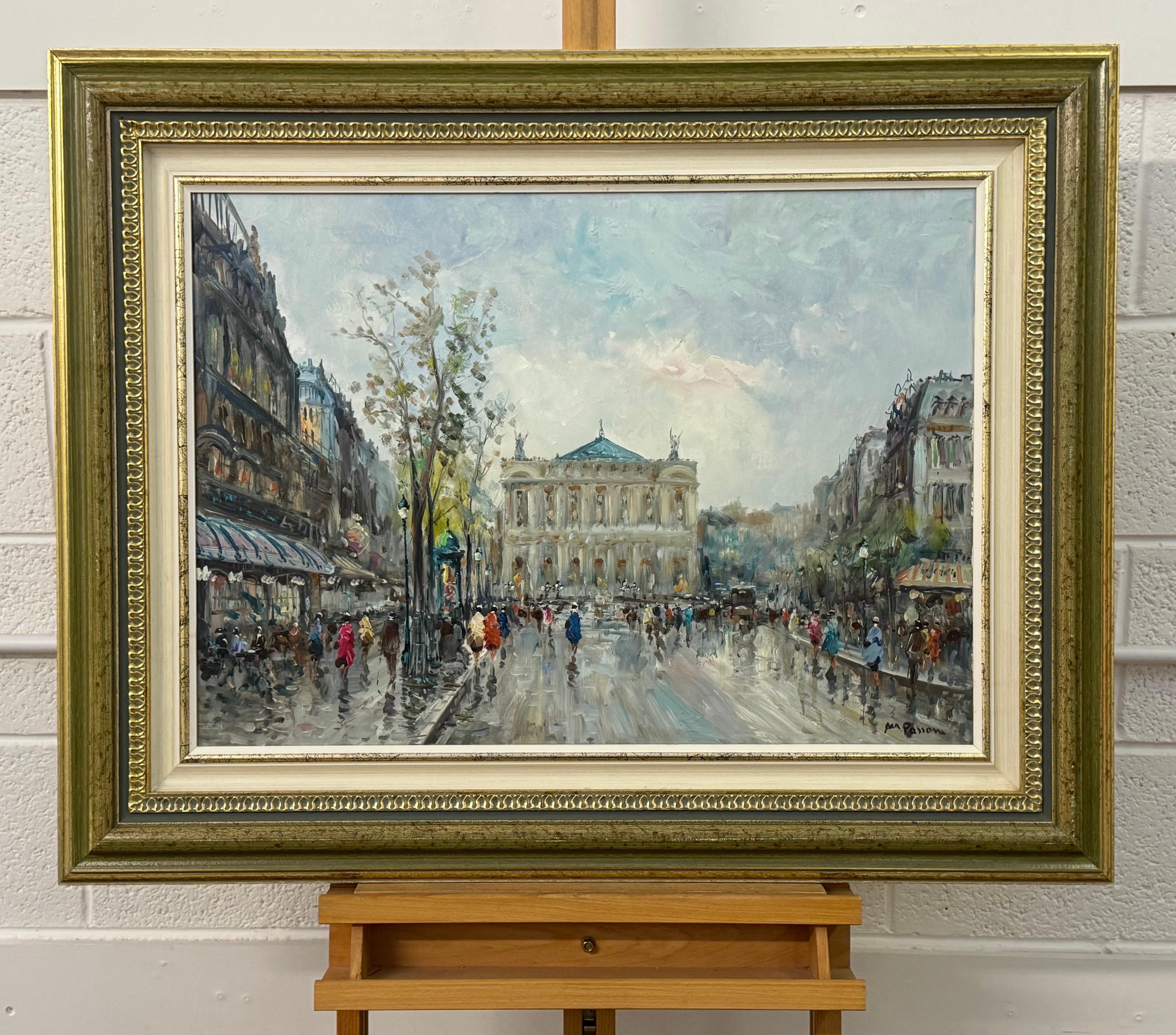 Paris Palais Garnier (Opéra) avec personnages 20e siècle Post-Impressionnisme en vente 15