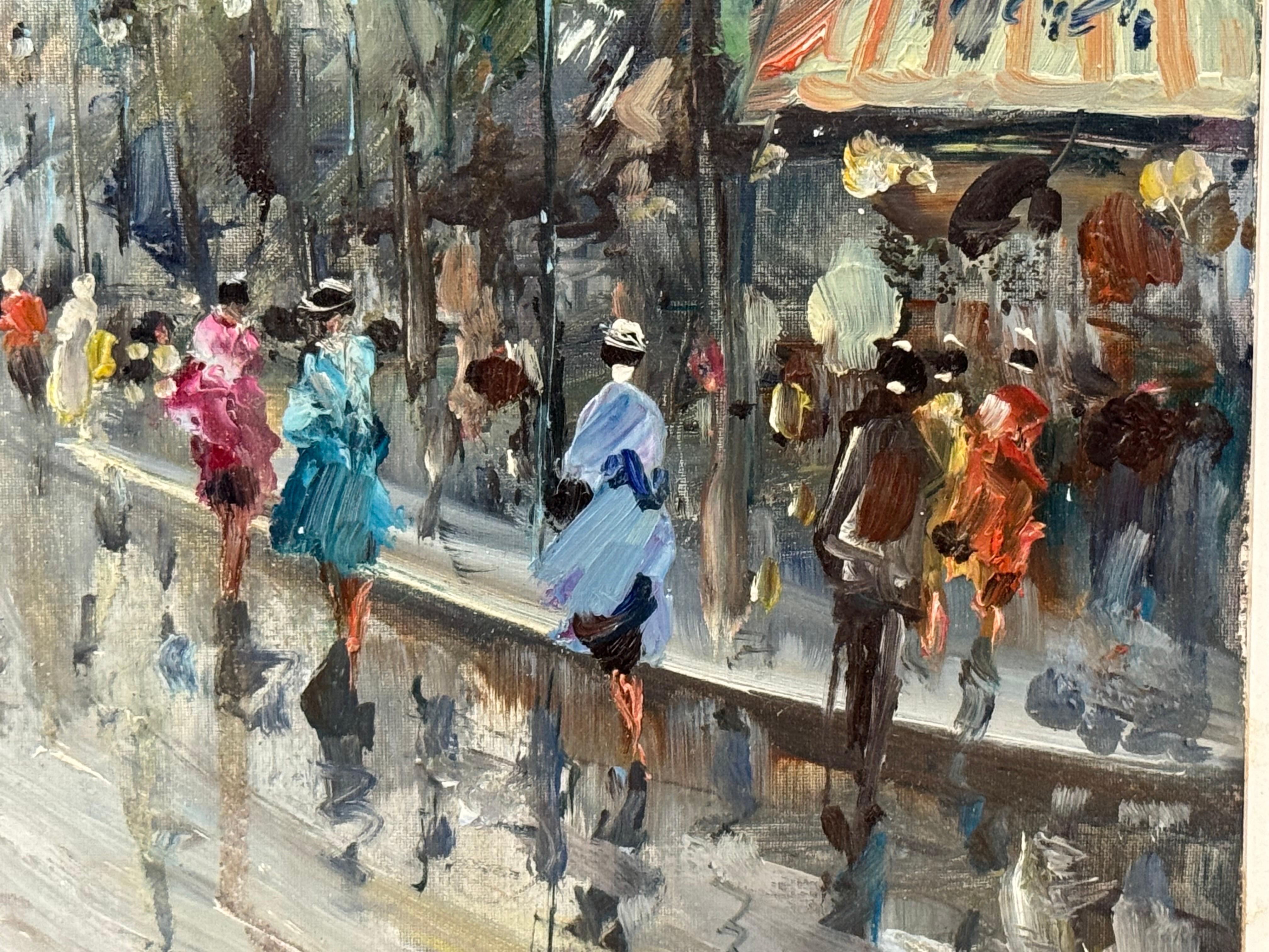 Paris Palais Garnier (Opéra) avec personnages 20e siècle Post-Impressionnisme en vente 2