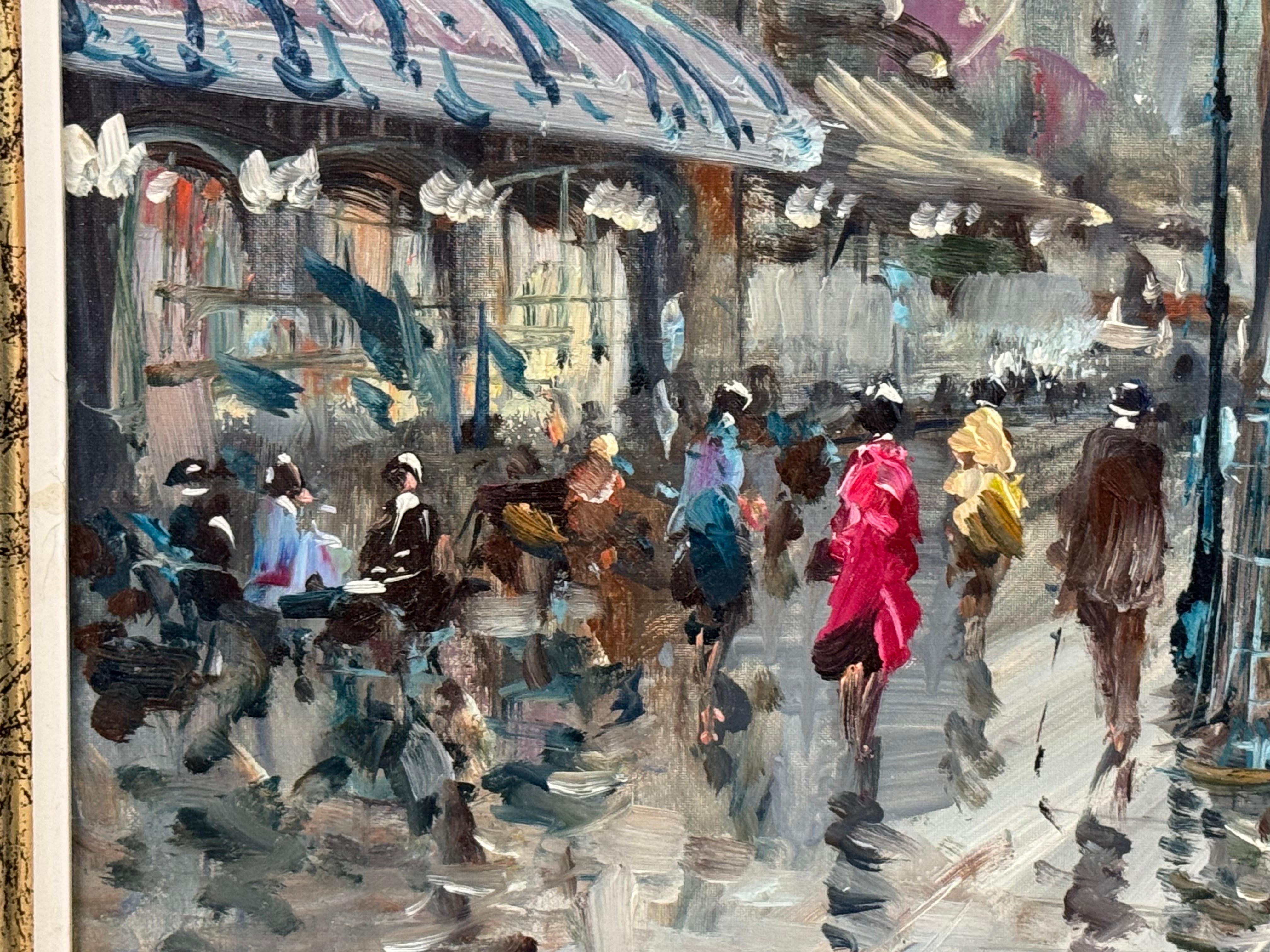 Paris Palais Garnier (Opéra) avec personnages 20e siècle Post-Impressionnisme en vente 4