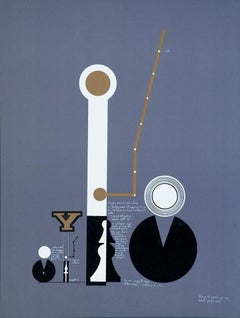 Bloque de señales - Litografía de Mario Persico - 1970ca