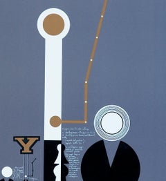 Signal Block - Original Lithograph by Mario Persico - 1970 ca.