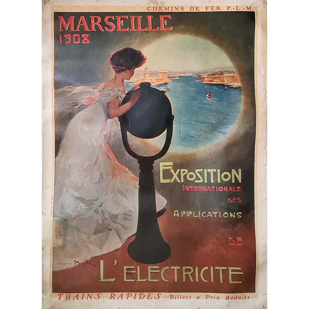 Beautiful poster by Mario Pezilla for the 1908 International Electrical Exhibition.

Energy - Railways - Bouches-du-Rhône

Railway P.L.M Fast Trains

Robaudy Cannes