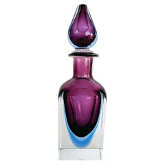 Mario Pinzano Seguso VDA Murano Sommeroso Dekanter, Mid-Century-Modern