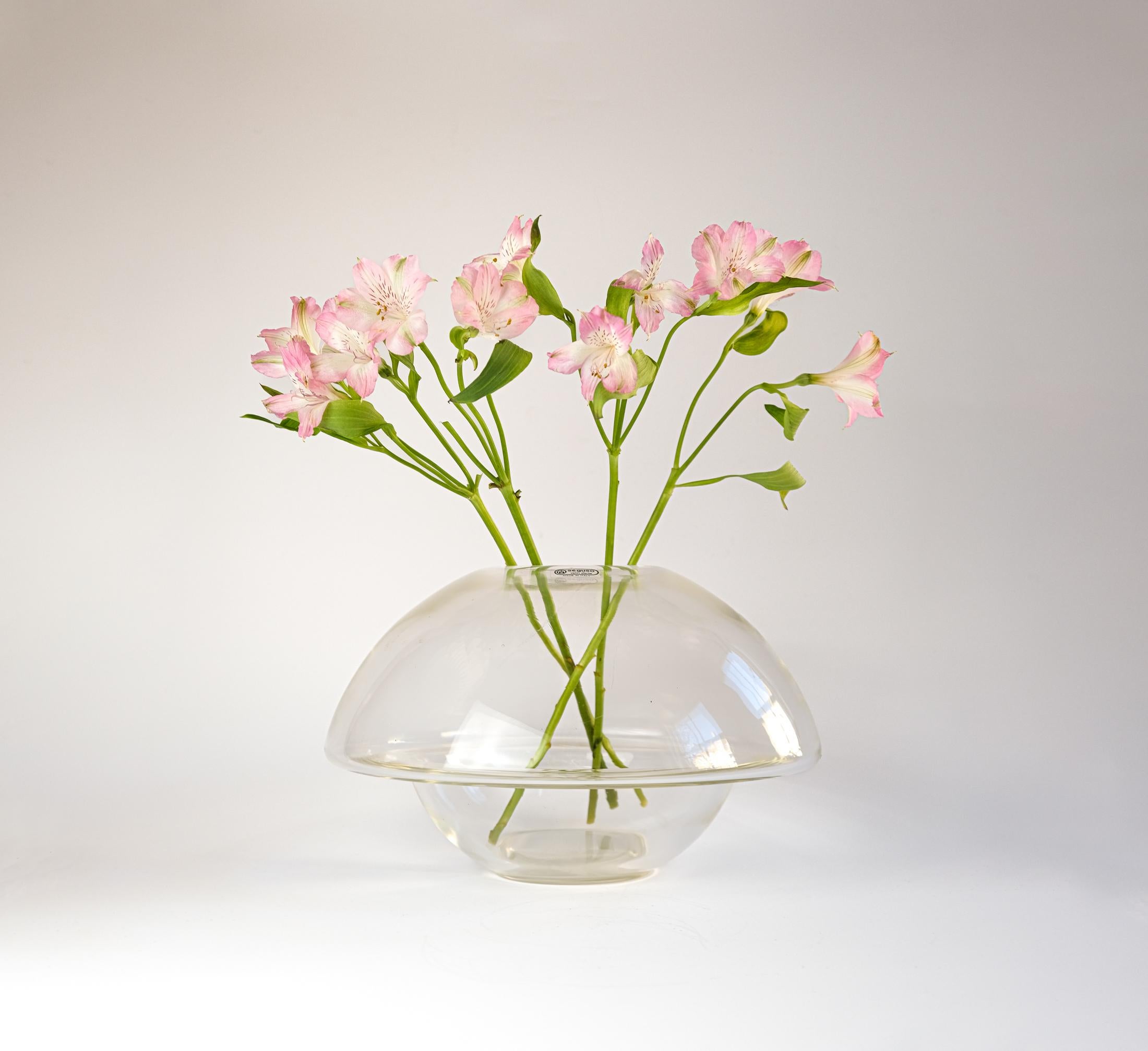 Mario Pinzoni Seguso Vetri d'Arte Vase en verre de Murano, Italie c.1980s en vente 4