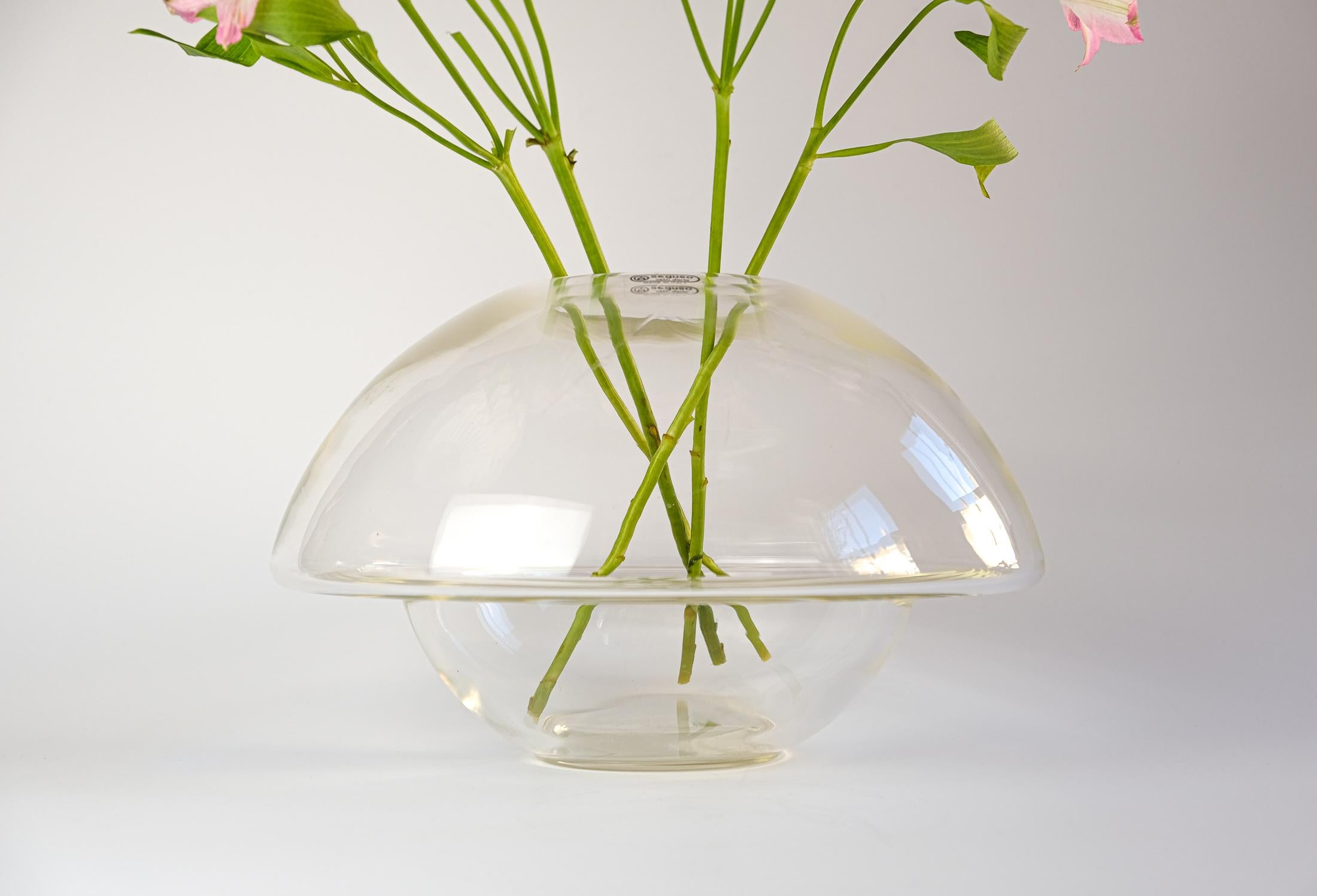 Postmoderne Mario Pinzoni Seguso Vetri d'Arte Vase en verre de Murano, Italie c.1980s en vente