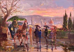 “Rainy Sunset Florence, Italy”