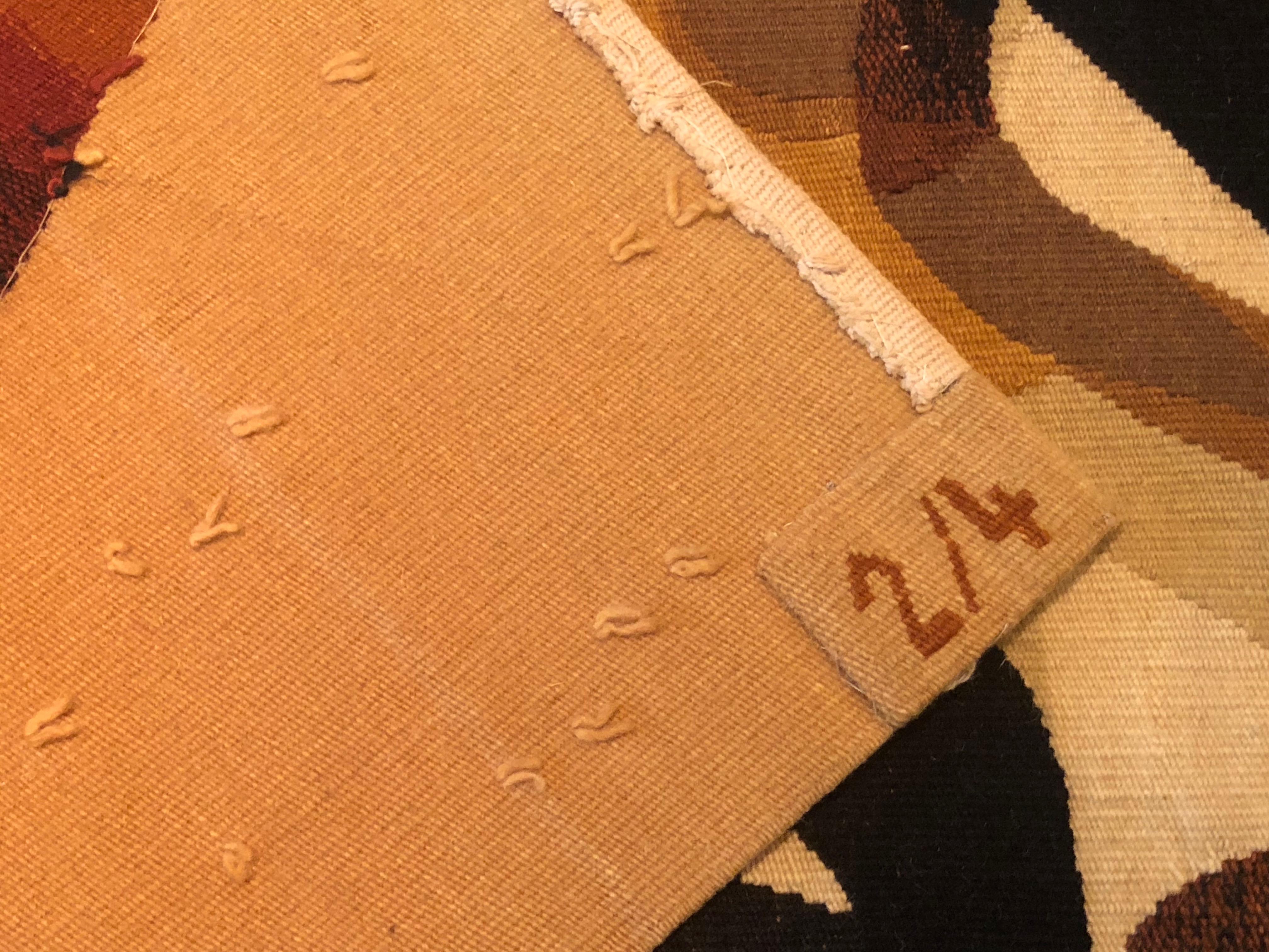 20th Century Mario Prassinos Mid-Century Aubusson Tapestry For Sale