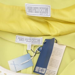 Mario Pucci Cecconi Green Elegant Suit Dress Evening Tailleur Vintage 1990s