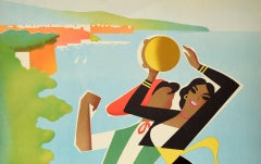 Original Vintage ENIT Travel Poster Sorrento Napoli Naples Mediterranean Italy