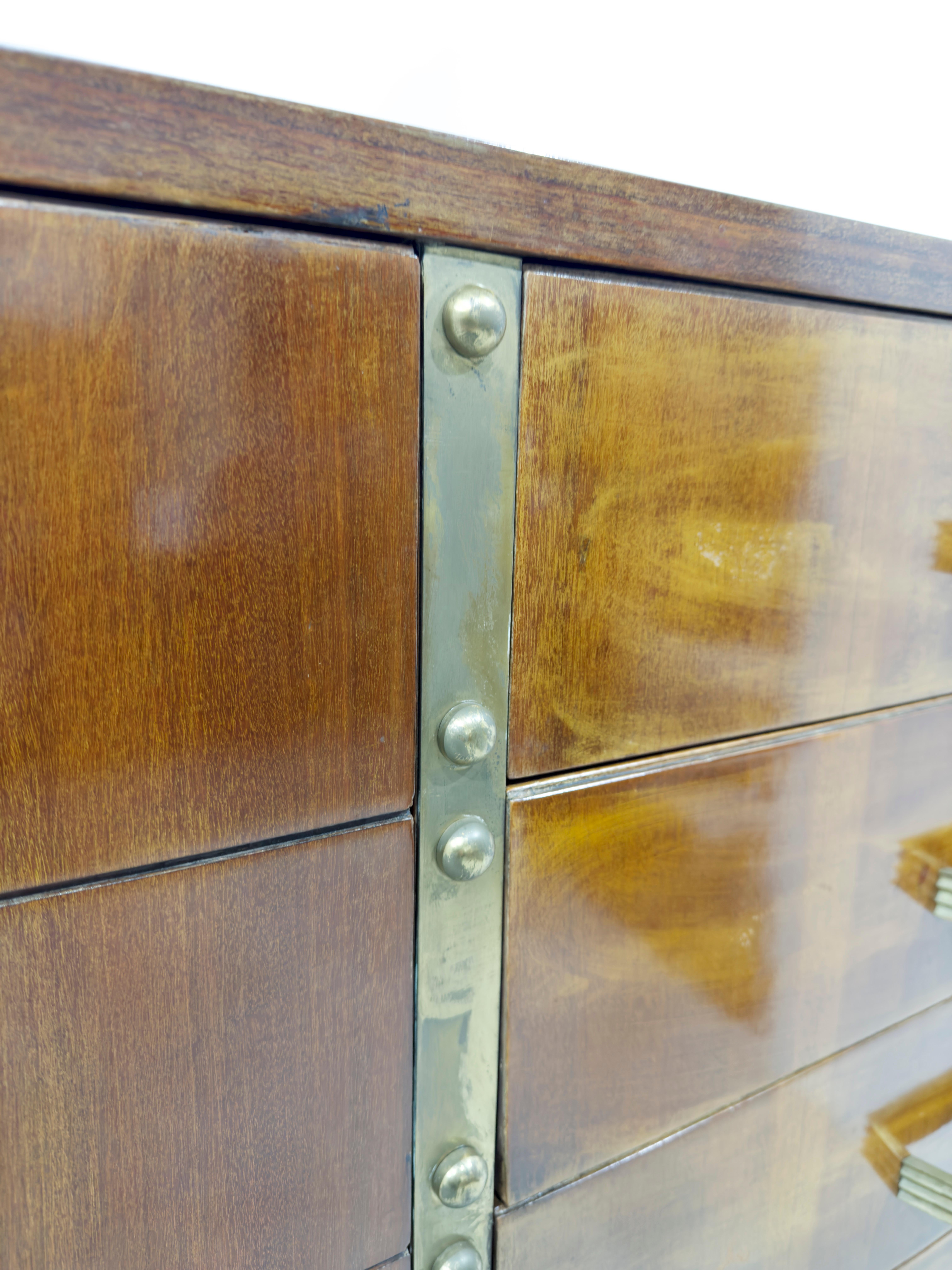 Laiton Armoire Mario Quarti, vers 1950 en vente