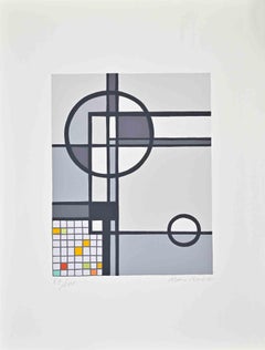 «Composición abstracta» - Serigrafía de Mario Radice - 1964