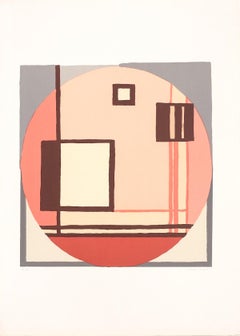 Composition C.Q.R. - Original Screen Print by Mario Radice - 1978