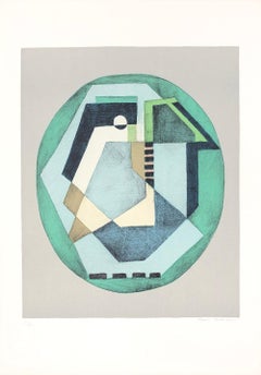 Composition C.Q.R.2 - Original Screen Print by Mario Radice - 1978