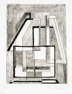 Composizione - Incisione di Mario Radice - 1964
