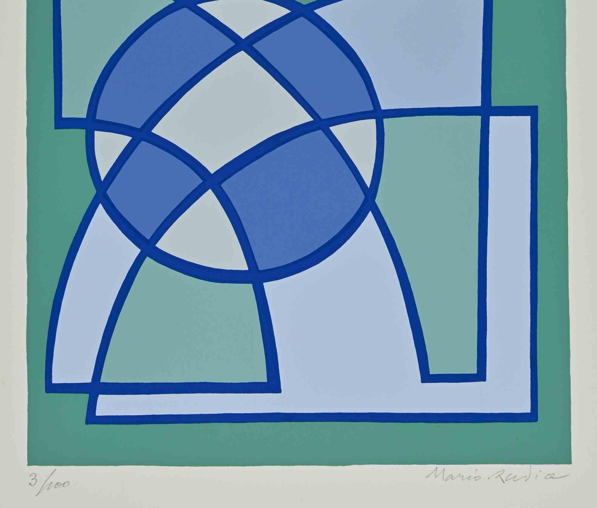 Morning Twilight - Screen Print by Mario Radice - 1960s For Sale 1