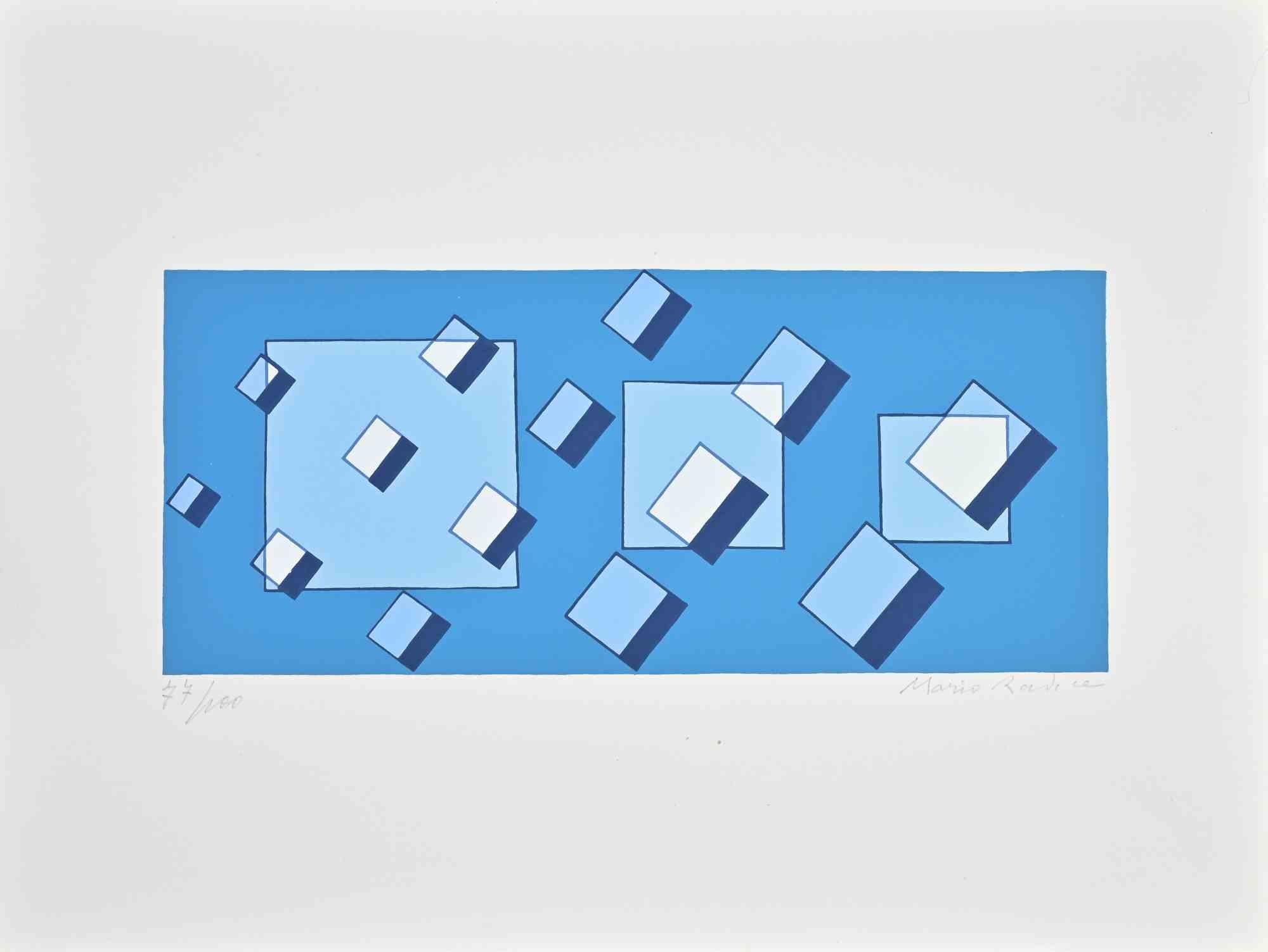 The Distruction is a colored screen print on paper, realized by the Italian artist and pioneer of Abstract art Mario Radice (1898-1987), in 1974.

Hand-signed and numbered in pencil in the lower margin.

Edition of 100.

Each artwork is contained in