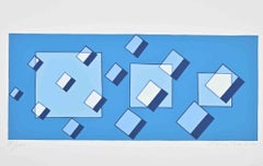 Die Zerstörung - Siebdruck von Mario Radice - 1974