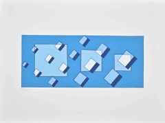 Die Zerstörung - Siebdruck von Mario Radice - 1974