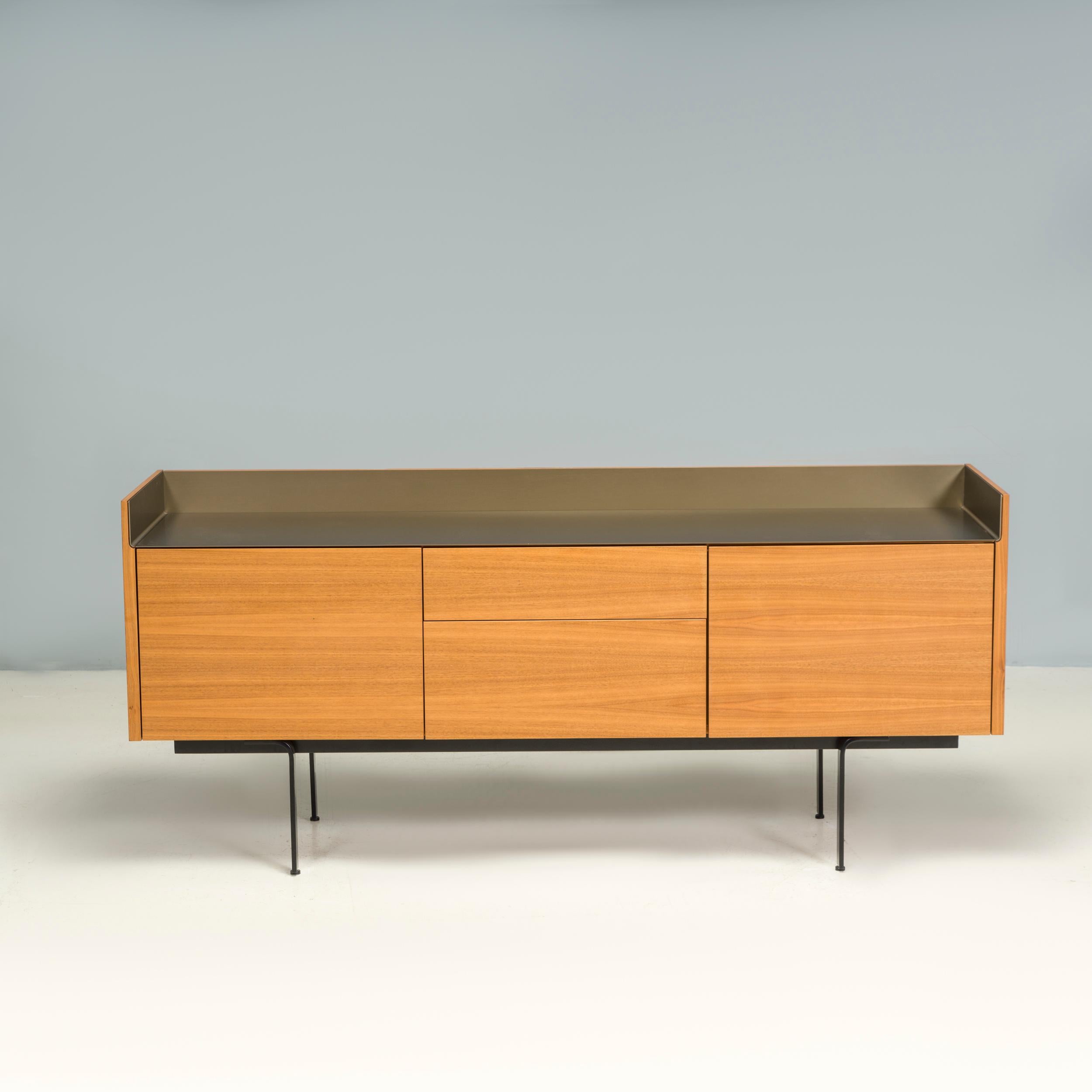 Designed by Mario Ruiz for Punt, the Stockholm sideboard won the Red Dot Design Award in 2015.

Sleek and sophisticated, the sideboard has a classic Scandinavian aesthetic and is constructed from an oak veneer, sitting on discreet metal legs.

The