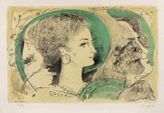 Lady - Lithograph by Mario Russo - 1969