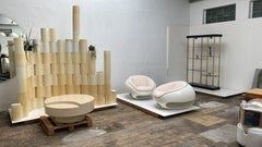 Mario Sabot 'POD' Lounge Chairs Exhibited Nikolas Xasteros & Pierre Cardin House