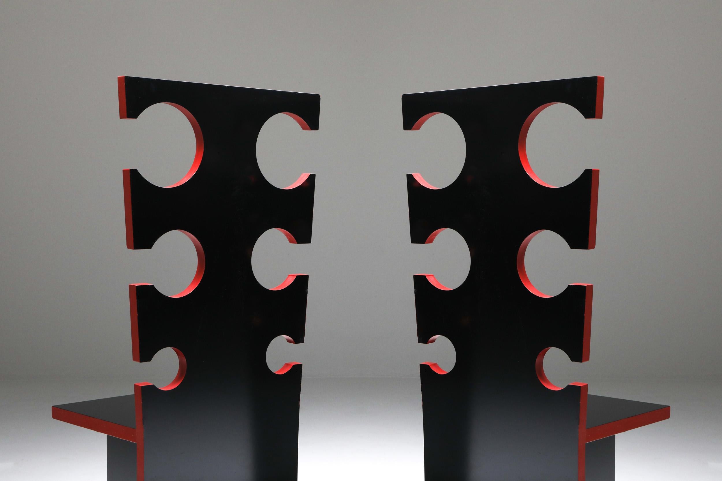 Italian Mario Sabot Sculptural Chairs by Max Papiri