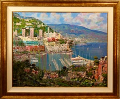 "Monte Carlo" Grande huile sur toile