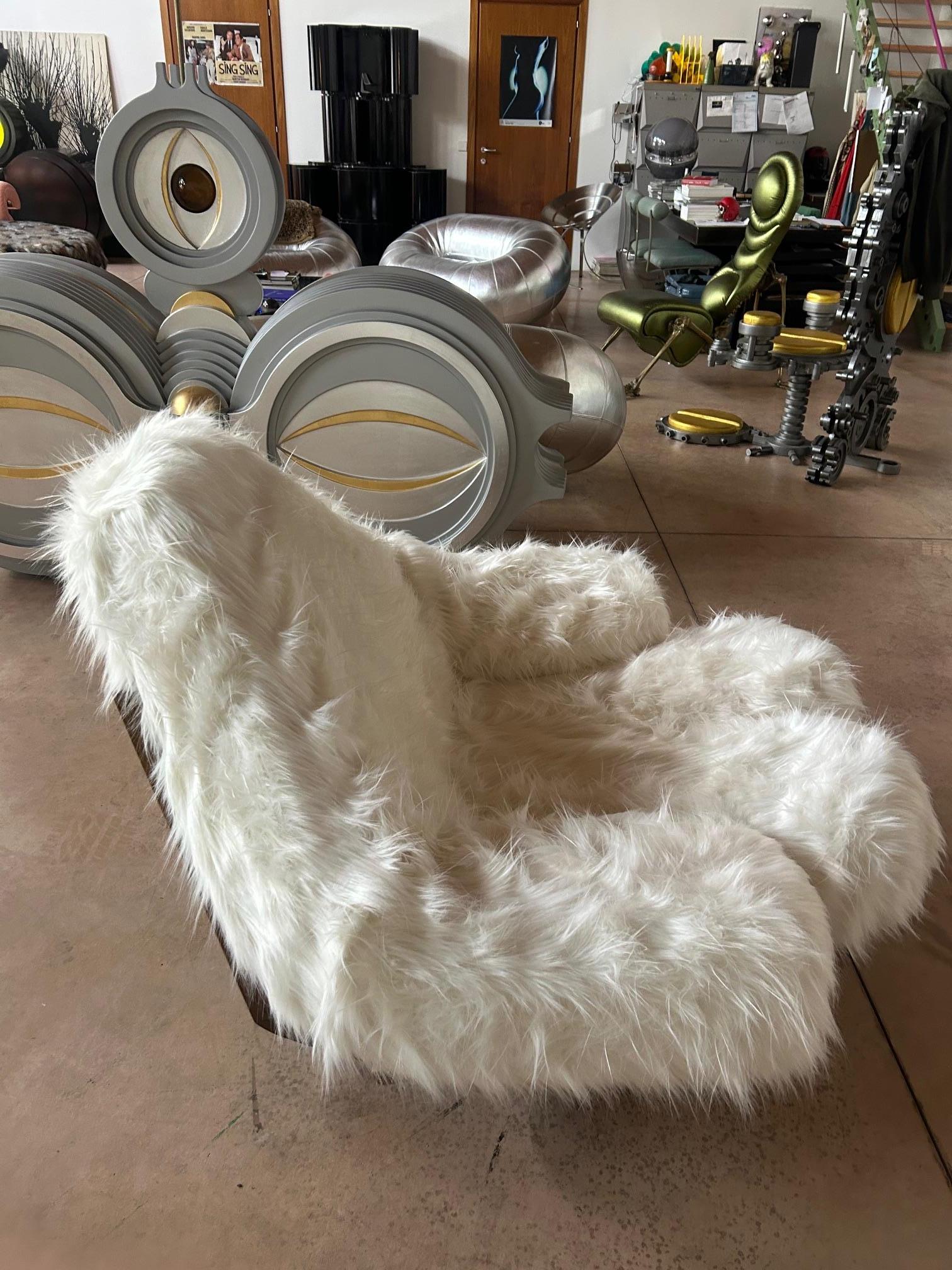 Mario Scheichenbauer “Yeti” Rocking Chair for Elam, Italy, 1970 For Sale 1