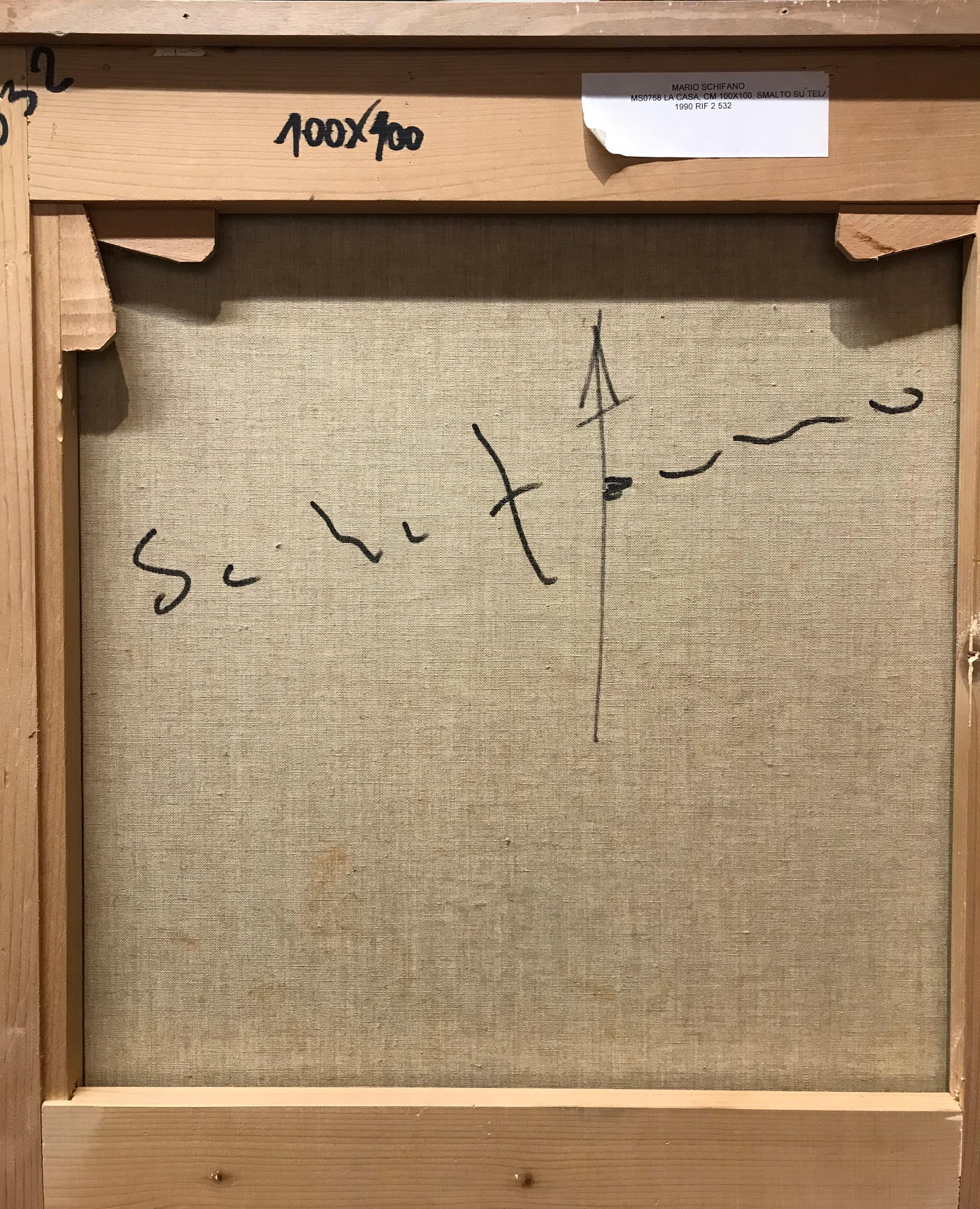 Siglo XX de Mario Schifano Sin título Esmalte y acrílico sobre lienzo en venta 8