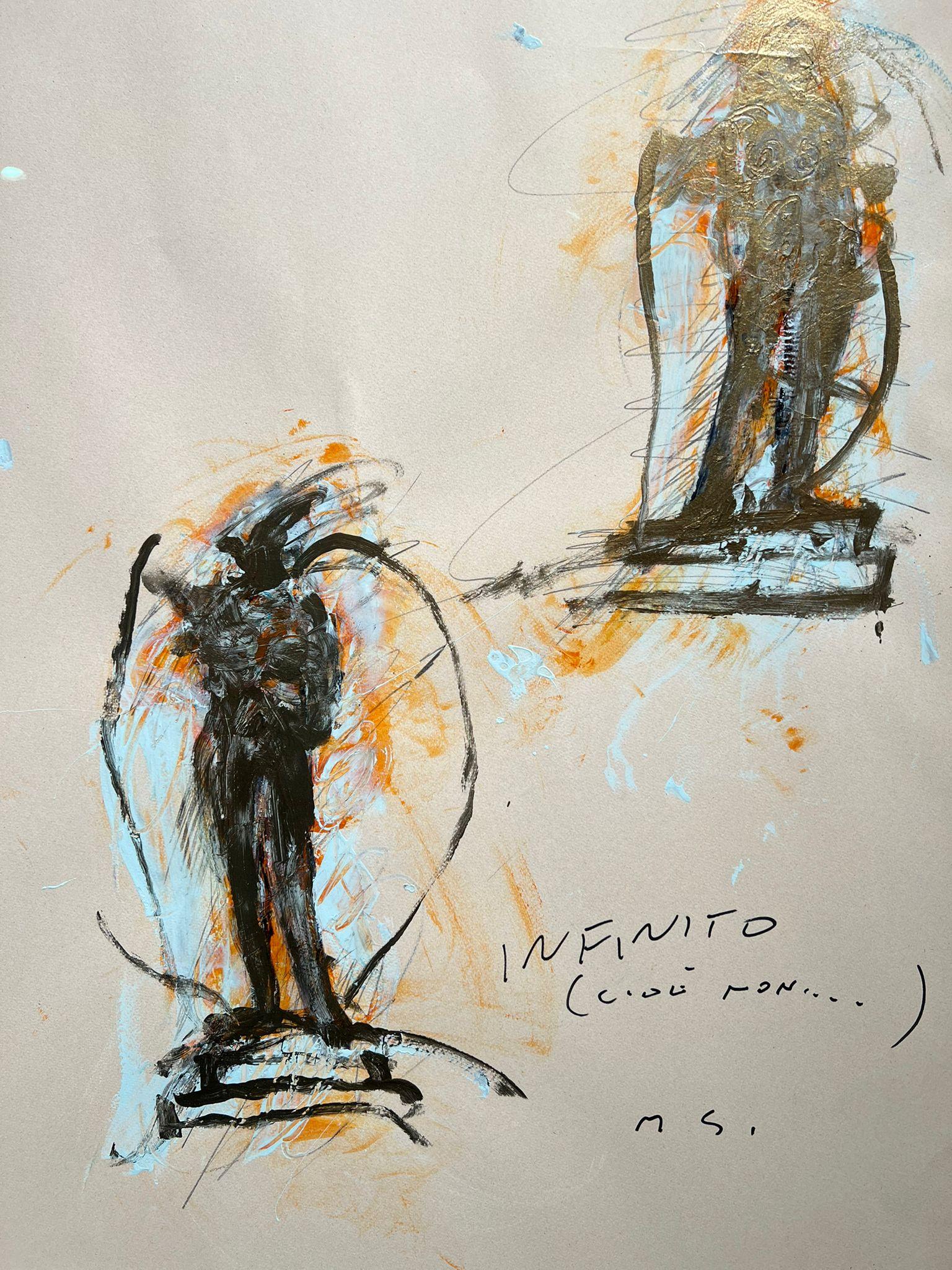 Infinito (cioè non…) - Painting di Mario Schifano