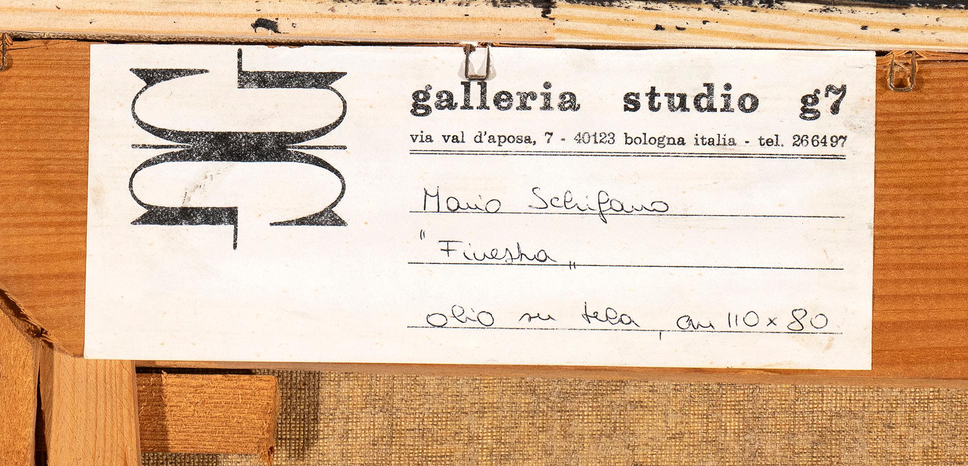 Mario Schifano Acrílico sobre lienzo Firmado Schifano Archivio Schifano Roma en venta 4