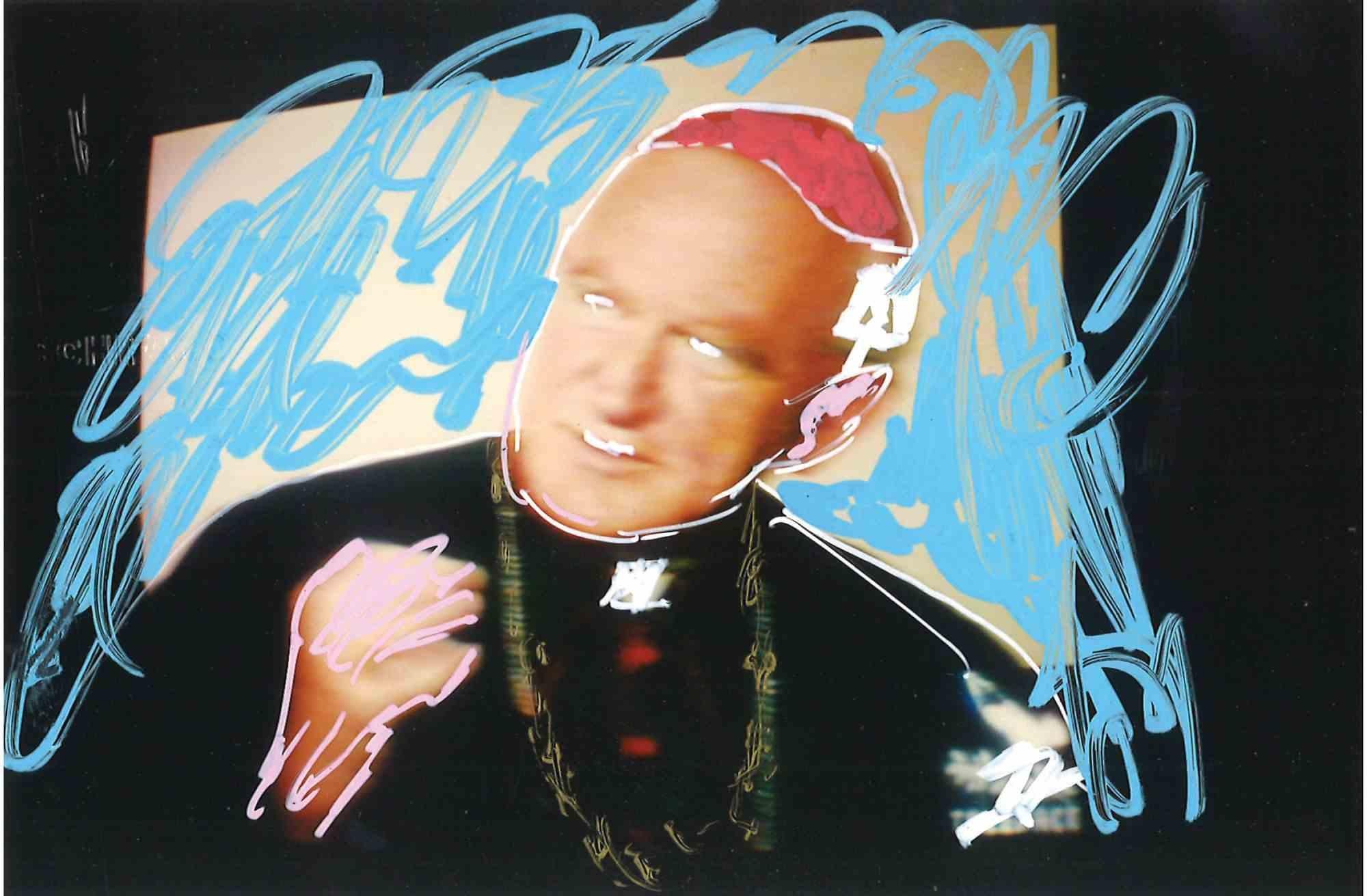 The Cardinal is an  artwork realized by Mario Schifano, in the 1990s.

Mixed Media on Photograph.

cm.10x15 . 

Monogrammed on the back.

Good conditions

 

Mario Schifano (Homs, September 20, 1934 - Rome, January 26, 1998) was an Italian painter
