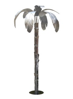 Mario Schifano Palm Tree Sculpture "Per Costruzione di Oasi", Italy 1979