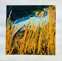 Mario Schifano (1934–1998) – Campi da terra– Enamel screen printing – 1988