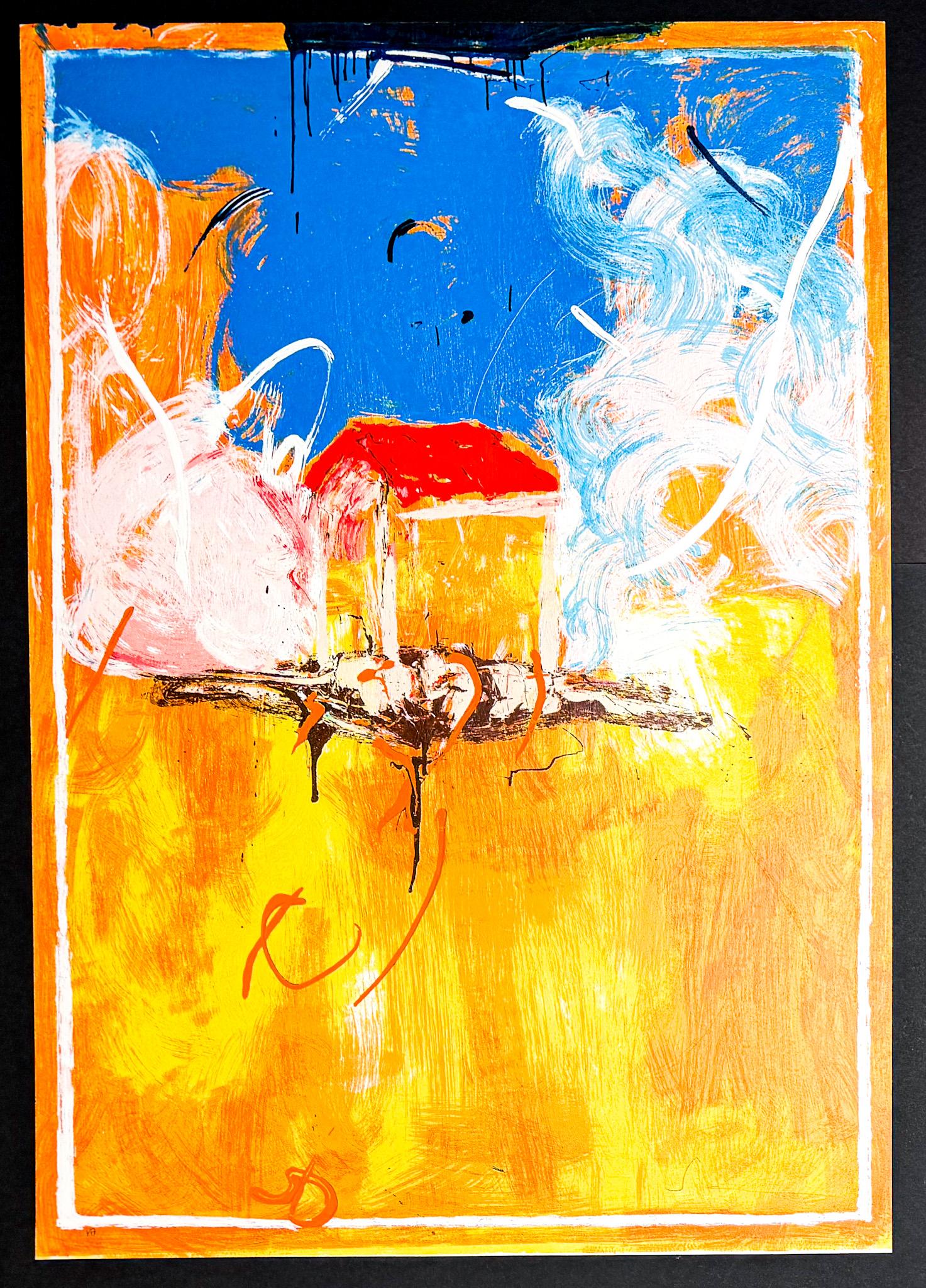 Mario Schifano (1934–1998) – Casa di guardia – Enamel screen printing – 1988 en venta 1