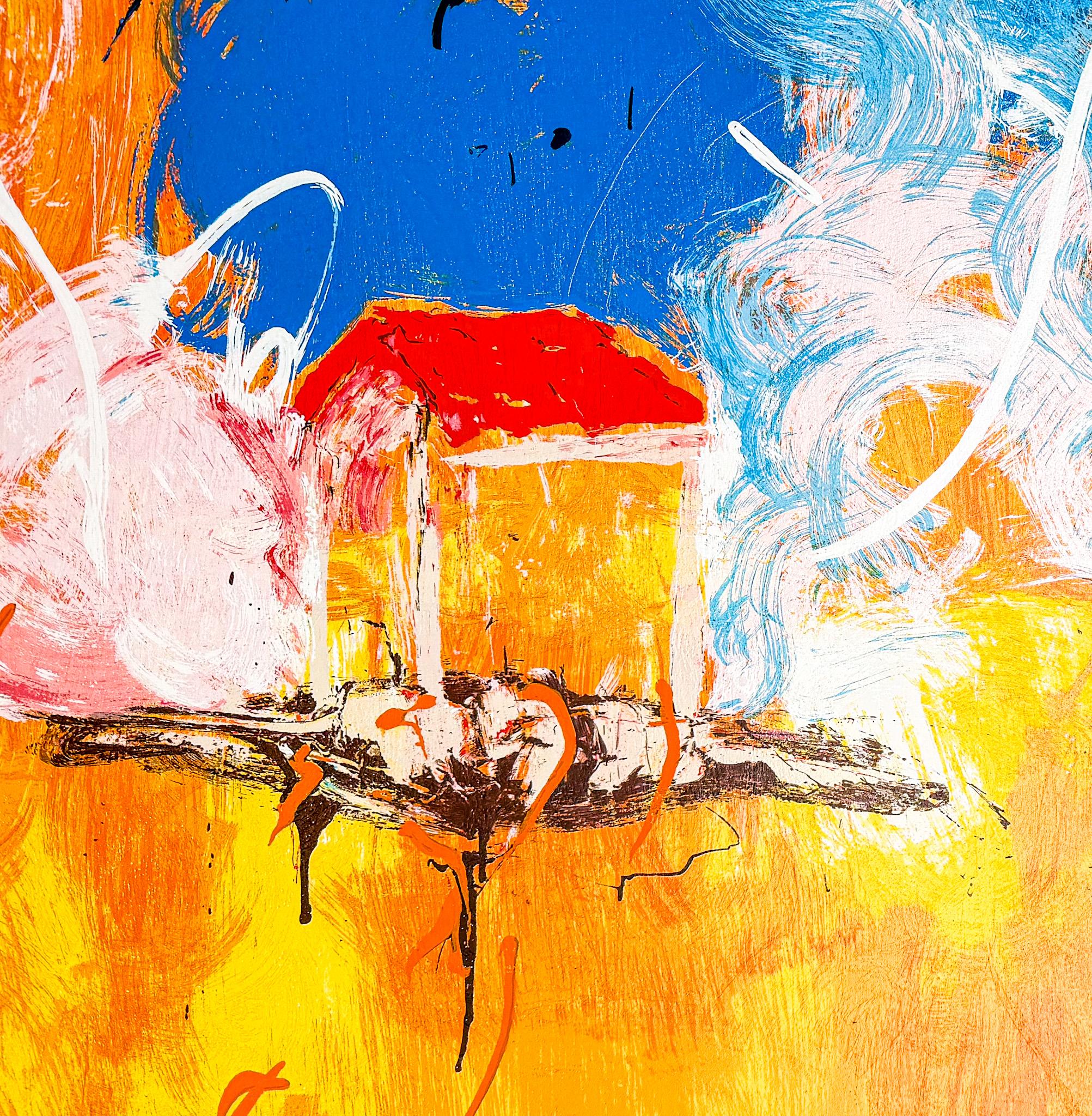 Mario Schifano (1934–1998) – Casa di guardia – Enamel screen printing – 1988 en venta 2