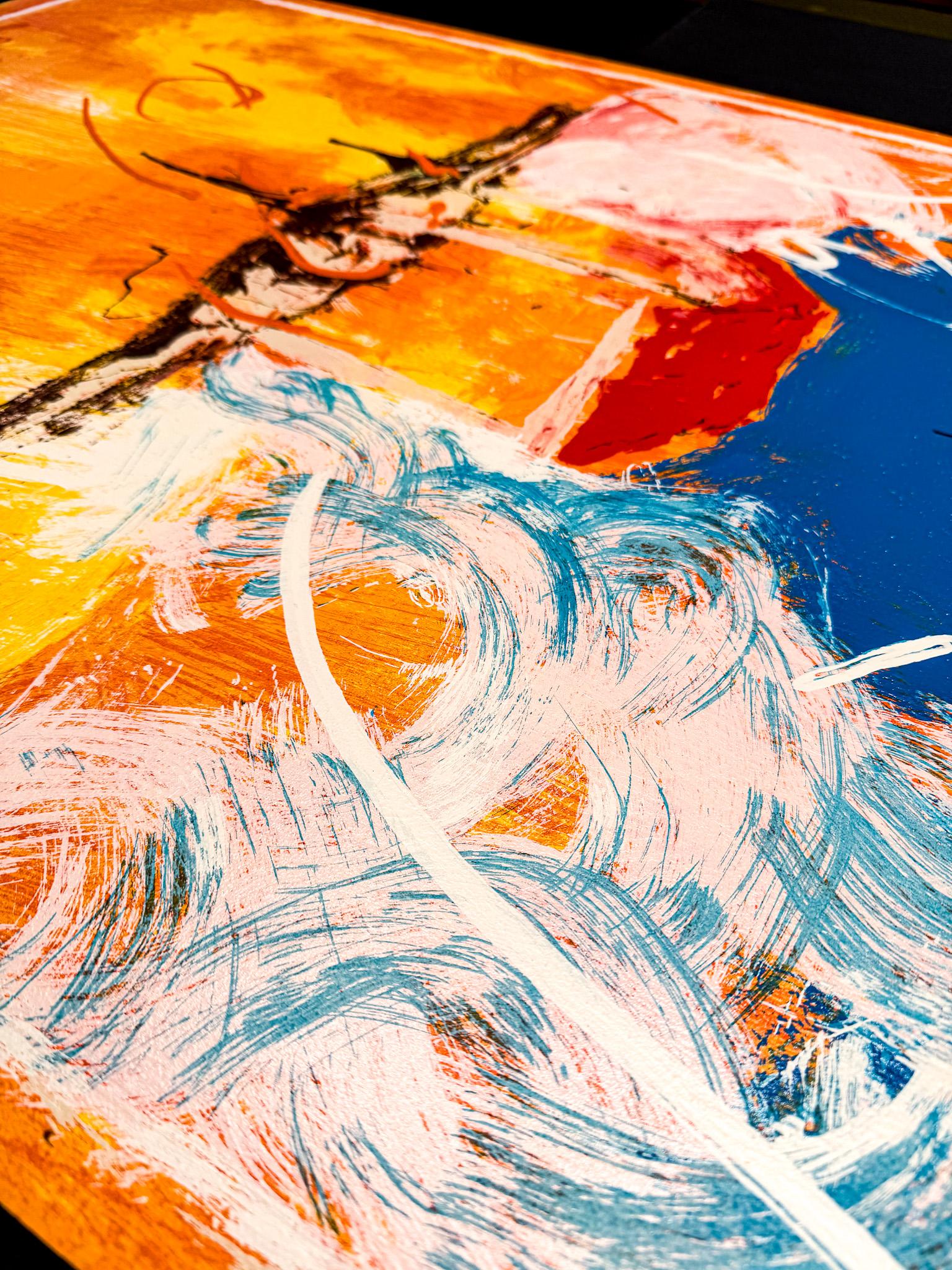 Mario Schifano (1934–1998) – Casa di guardia – Enamel screen printing – 1988 en venta 7