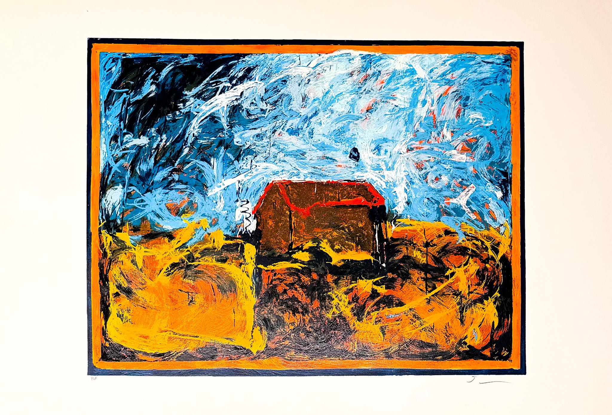 Mario Schifano (1934–1998) – Casa Sola – Enamel screen printing – 1990 en vente 2