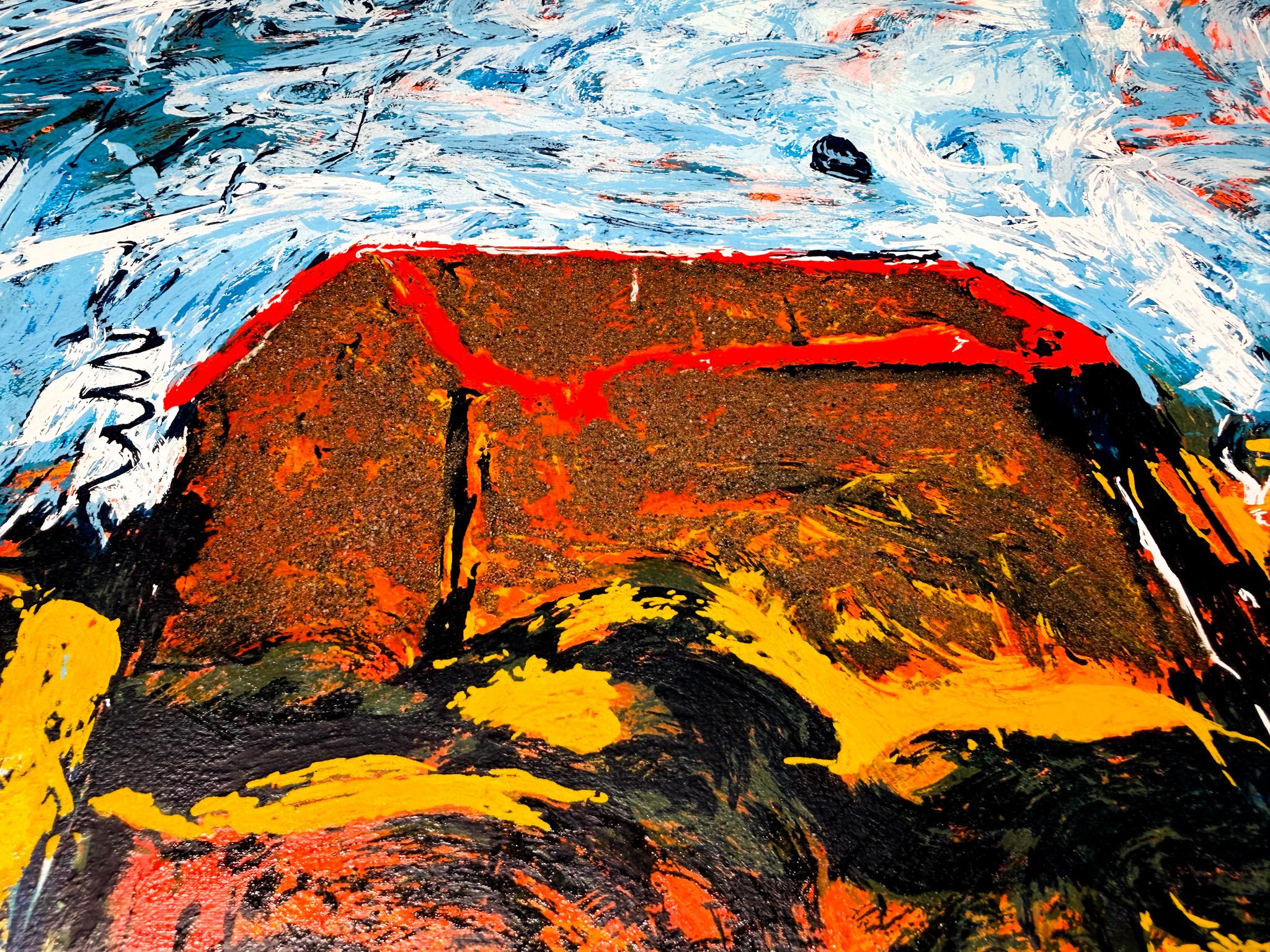 Mario Schifano (1934–1998) – Casa Sola – Enamel screen printing – 1990 en vente 3