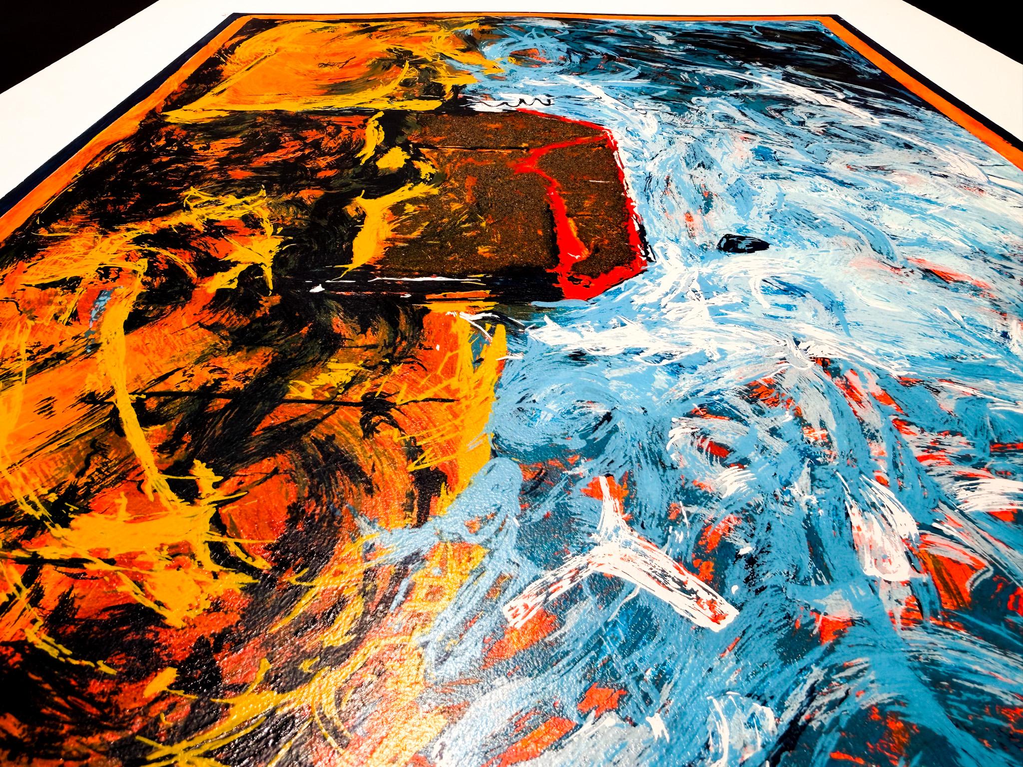 Mario Schifano (1934–1998) – Casa Sola – Enamel screen printing – 1990 en vente 5