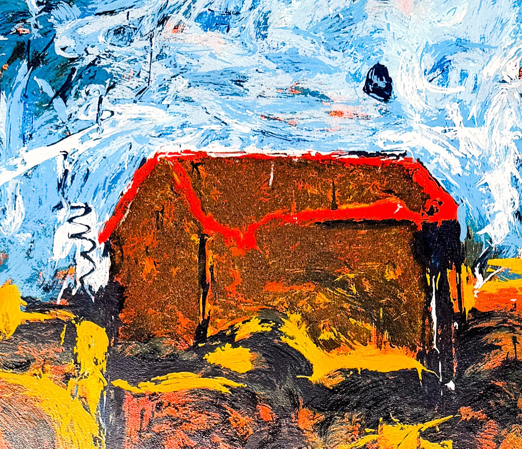 Mario Schifano (1934–1998) – Casa Sola – Enamel screen printing – 1990 en vente 8