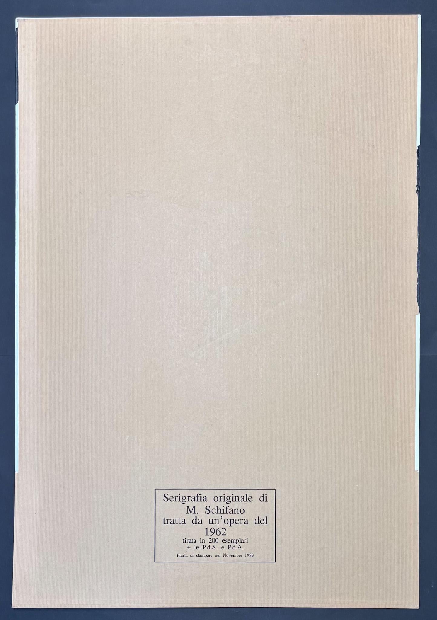 Mario Schifano (1934-1998) - I Colon - Sérigraphie sur papier - 1962 en vente 4