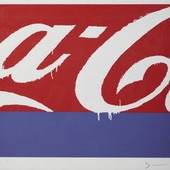 Vintage Mario Schifano (1934-1998) - Coca-Cola - Silkscreen on Fabriano paper - 1988