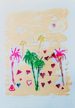 Mario Schifano (1934–1998) - Colour materic screen printing on paper - 1985
