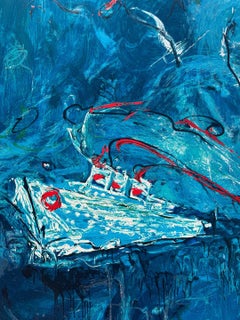 Mario Schifano (1934-1998) - Crociera - Serigrafia a smalto - 1988