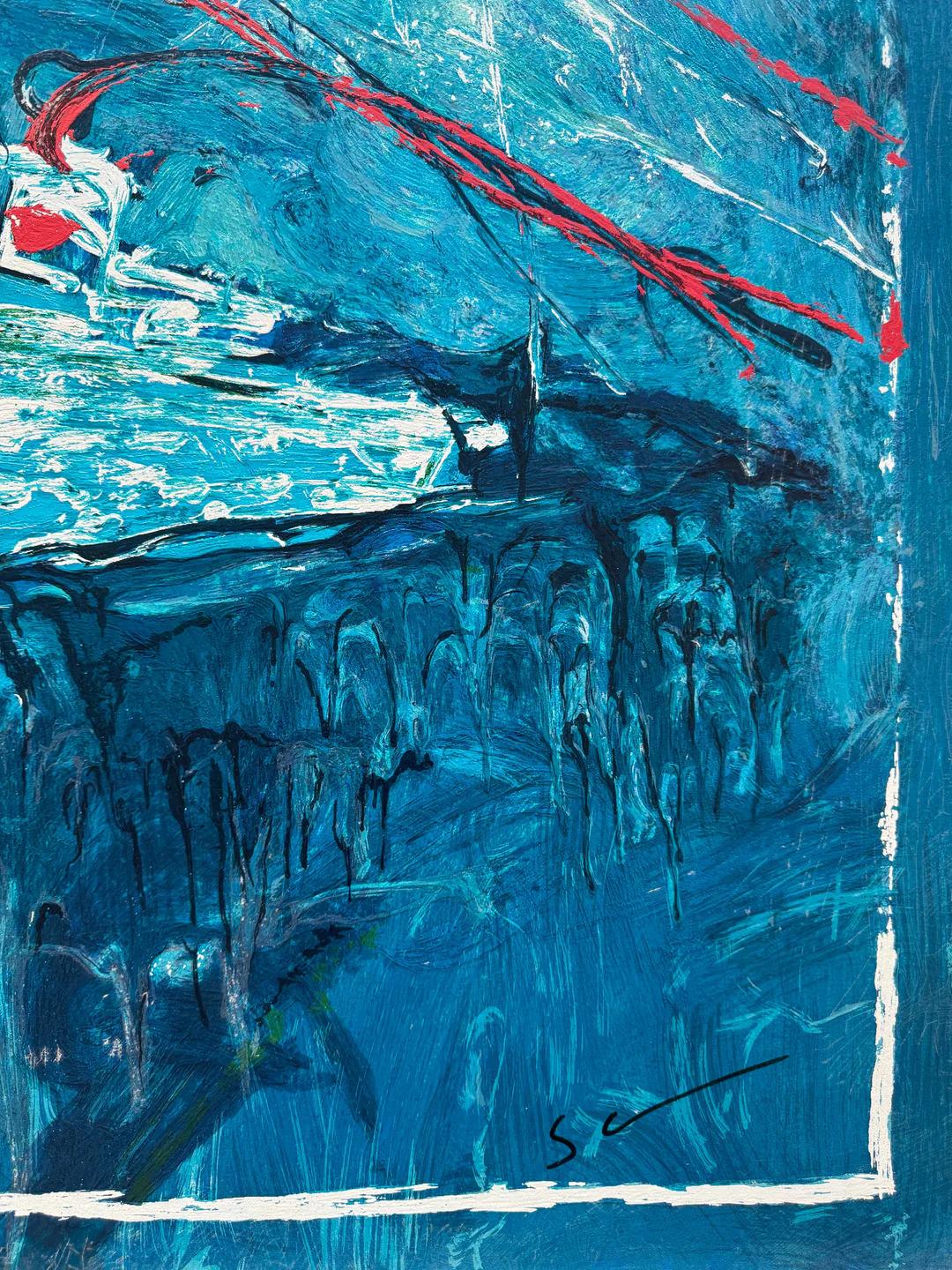 Mario Schifano (1934–1998) -  Crociera - Enamel screen printing - 1988 For Sale 3