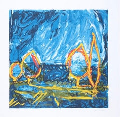 Mario Schifano (1934-1998) - Esterno - Serigrafia a smalto - 1996