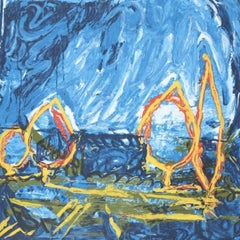 Mario Schifano (1934-1998) - Esterno - Serigrafia a smalto - 1996