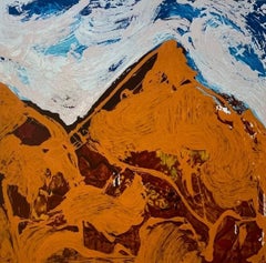 Mario Schifano (1934-1998) - Montagna - Serigrafia a smalto - 1997