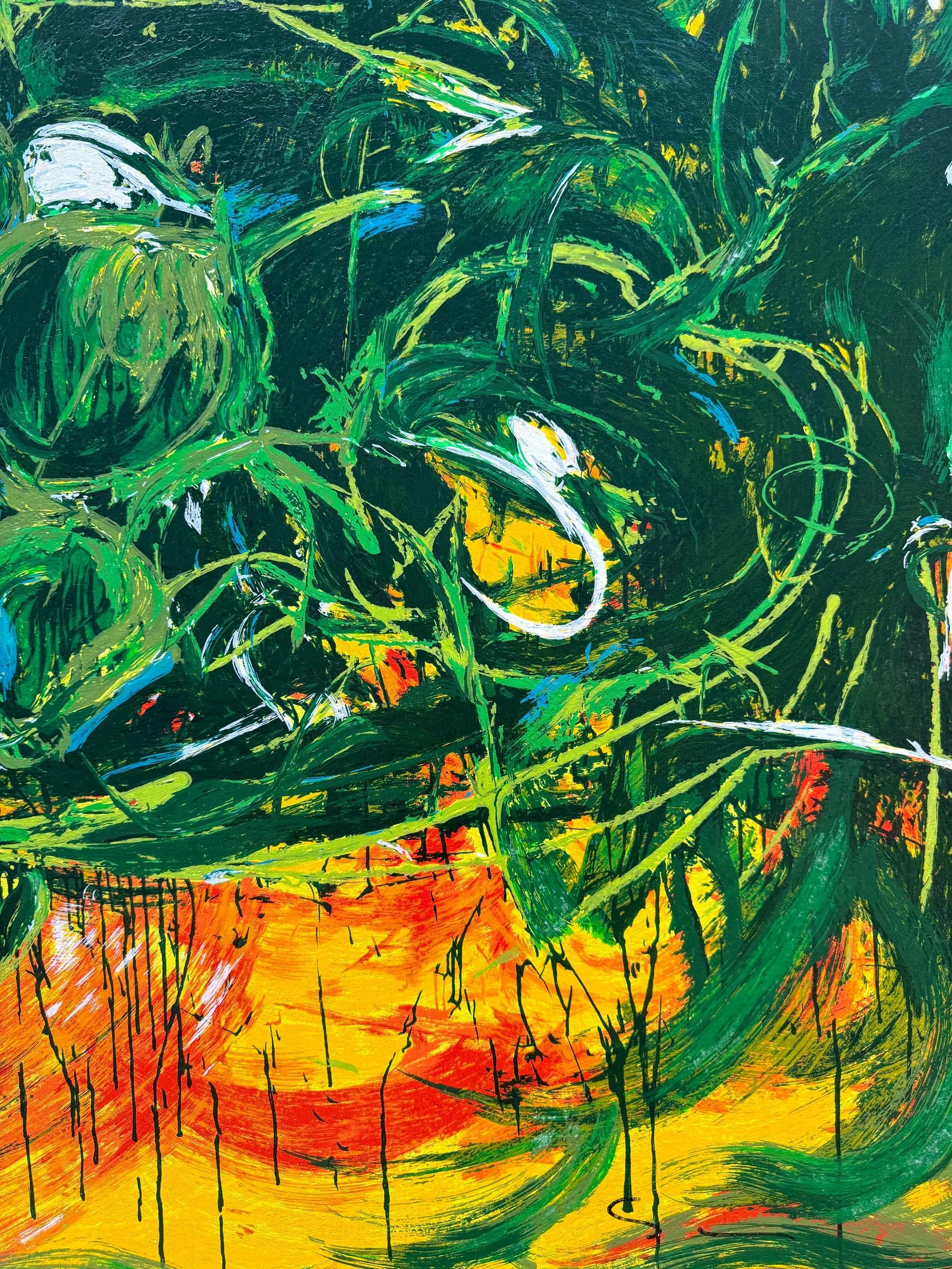 Mario Schifano (1934–1998) -  Natura - Enamel screen printing - 1988 For Sale 1